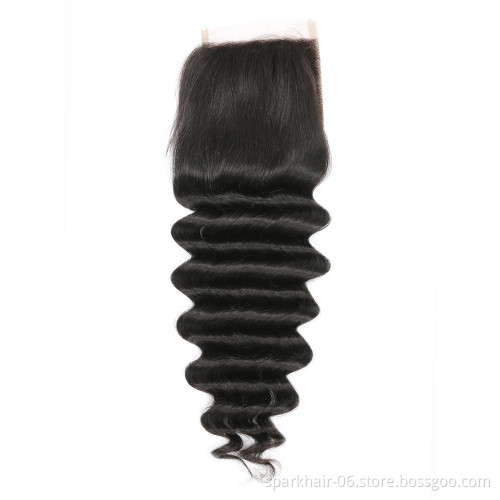 New Style Closure Frontal Swiss Lace Hair Closure Brazilian Hair Bundles Packet Hair With Closure